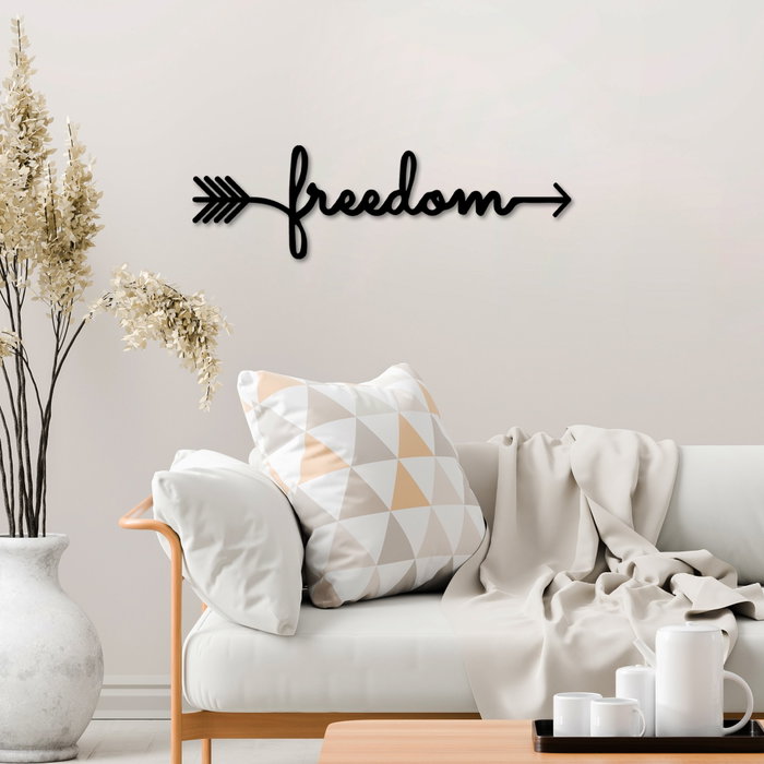 Wallity Freedom Escultura de Pared de Metal Negra Wallity Freedom Escultura de Pared de Metal Negra